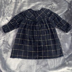 Zara Black and Gold Dress